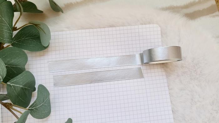 Washi Tape Silber